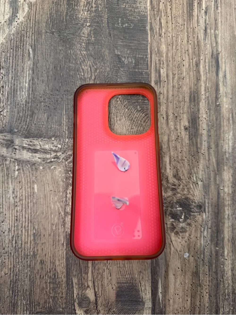 iPhone 14 pro Loopy Pink to Yellow Phone Case with Purple glow in dark loopy